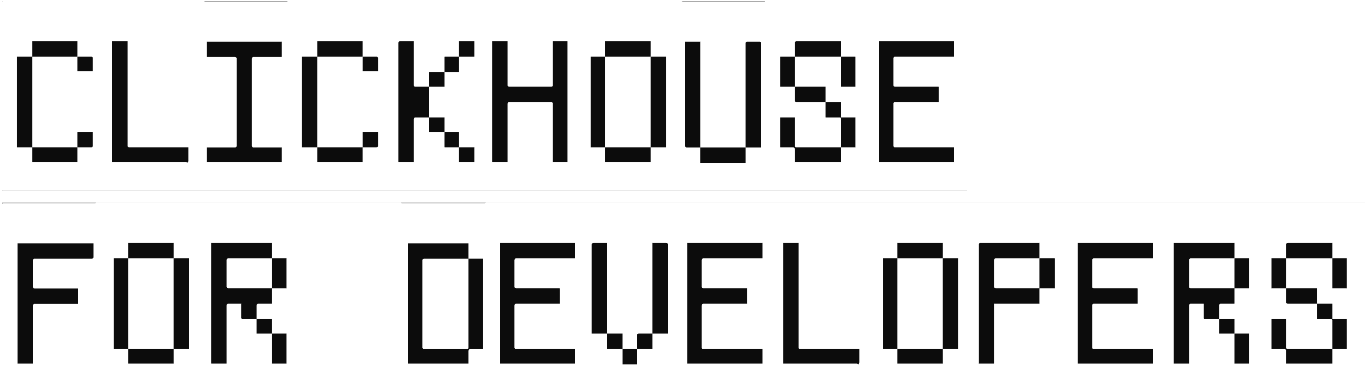 ClickHouse for Developers