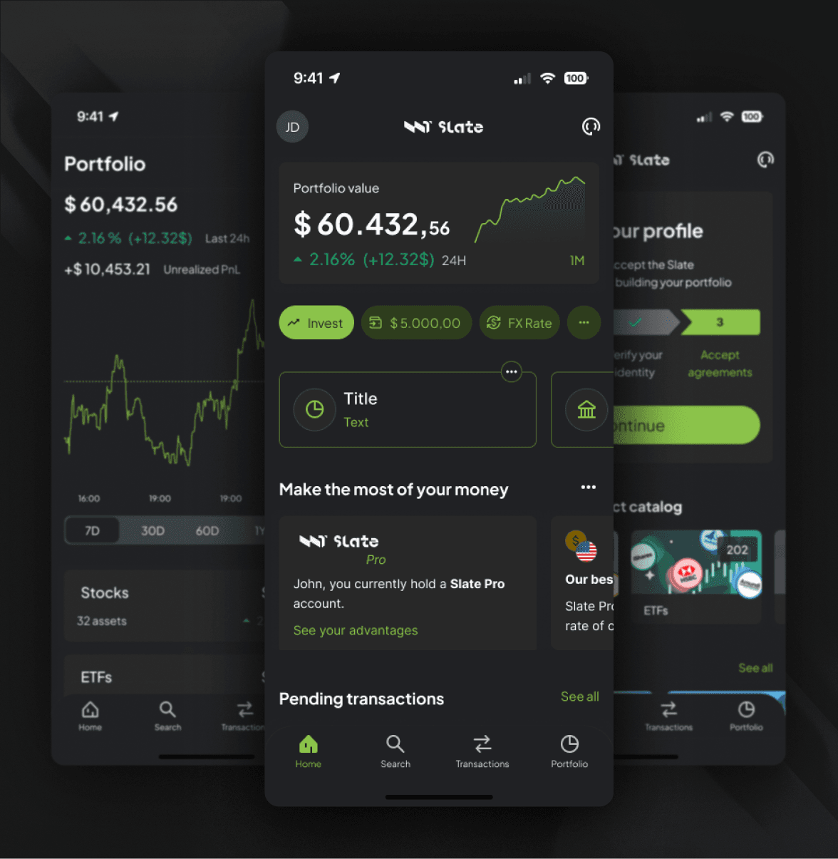 Slate real-time prices and portfolio analytics powered by Tinybird