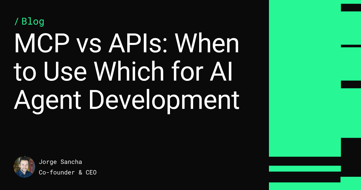 MCP vs APIs: When to Use Which for AI Agent Development Feature image