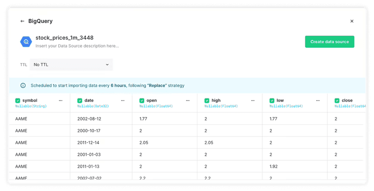 Real-time analytics with BigQuery
