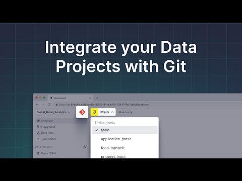 Integrate your Data Project with Git