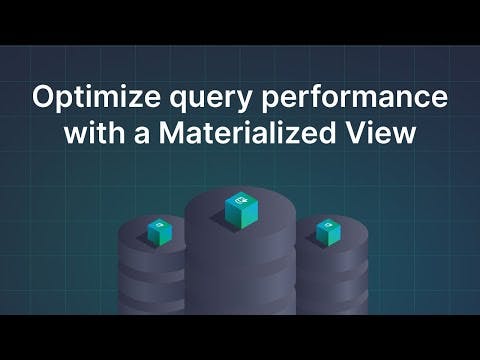 Optimize API Endpoints with Materialized Views