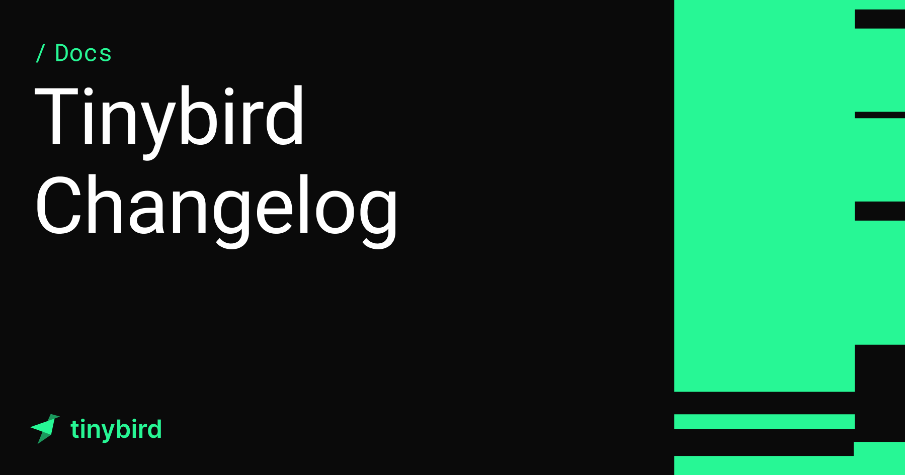 Connectors support in branches, ClickHouse settings, SDK... · Tinybird